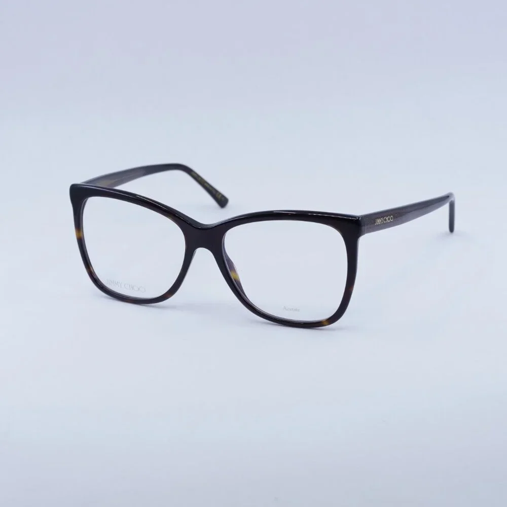 Jimmy Choo JC362 0086 00 Eyeglasses Havana 55mm Butterfly Frame